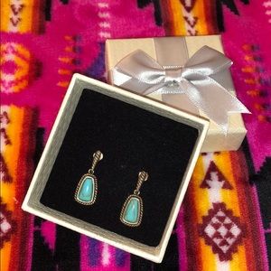 Turquoise dangle earrings